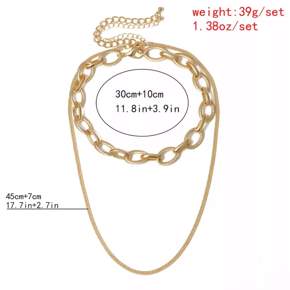 🔥NEW 18K Gold Choker Chain Necklace🔥 - Picture 6 of 6